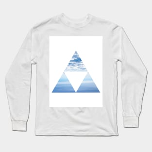 Abstract Geometric Cloud Art Long Sleeve T-Shirt